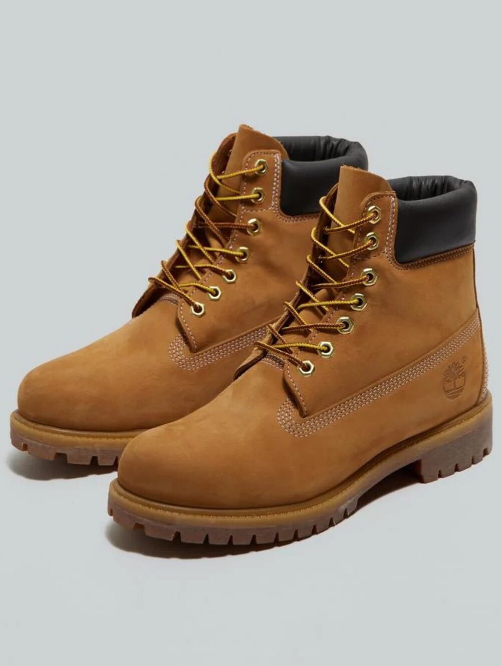 Timberland Premium 6-Inch Waterproof Boots Color Wheat Nubuck Men’s Size 5.5